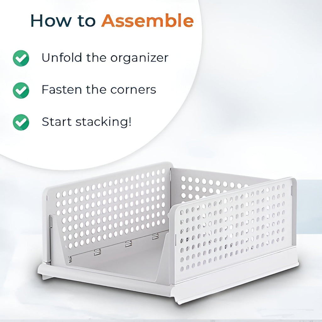 Stackable Drawer Clothes Baskets Three Sizes | StorageOZ
