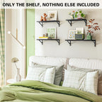 4 Pcs Wooden Wall Shelves Two Colours Set | StorageOZ