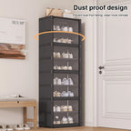 8 Tier Shoe Cabinet Two Depths Organiser | StorageOZ