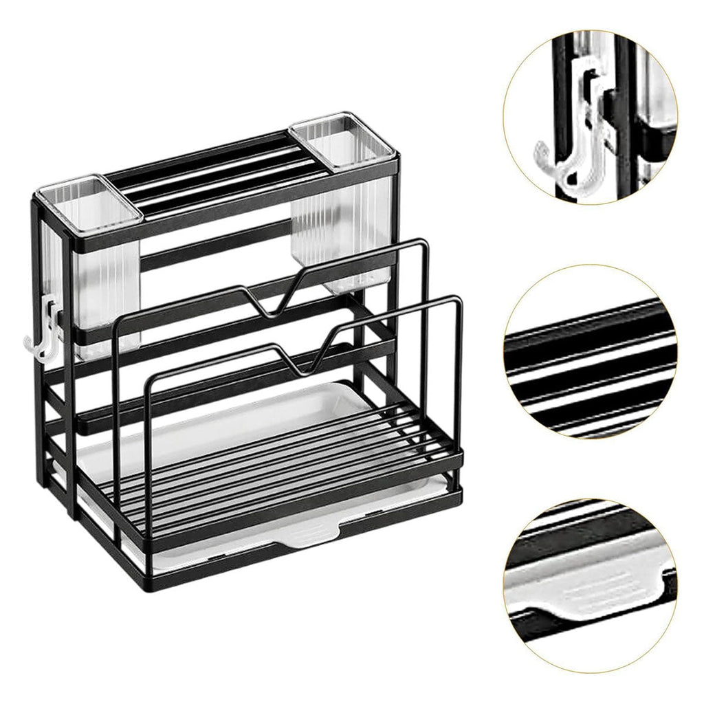 Carbon Steel Knife Rest Two Colours Rack | StorageOZ