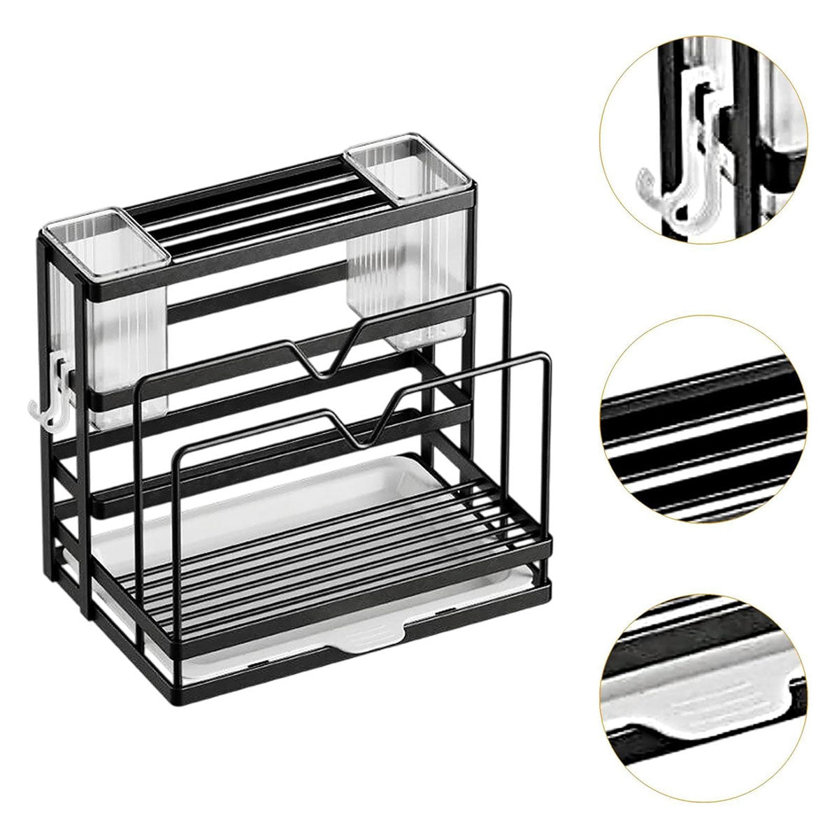 Carbon Steel Knife Rest Two Colours Rack | StorageOZ
