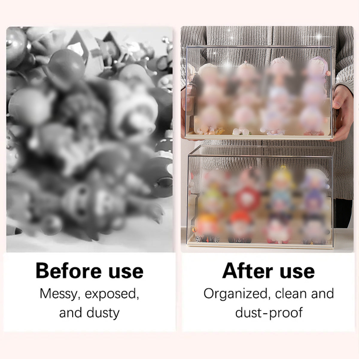 Clear Collectible Display Shelf Three Colours | StorageOZ