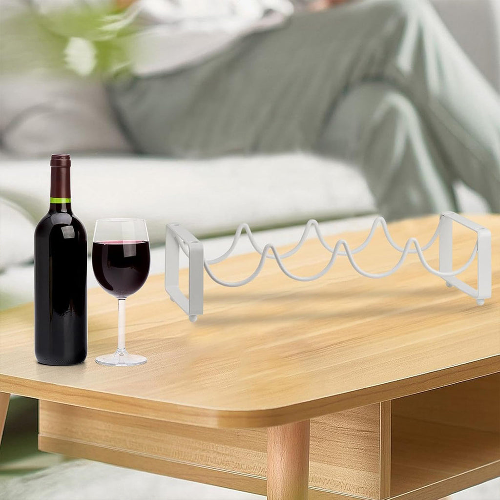 5 Bottle Iron Wine Rack Two Colours Rack | StorageOZ