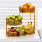 3 Tier Metal Fruit Basket in Three Colours | StorageOZ