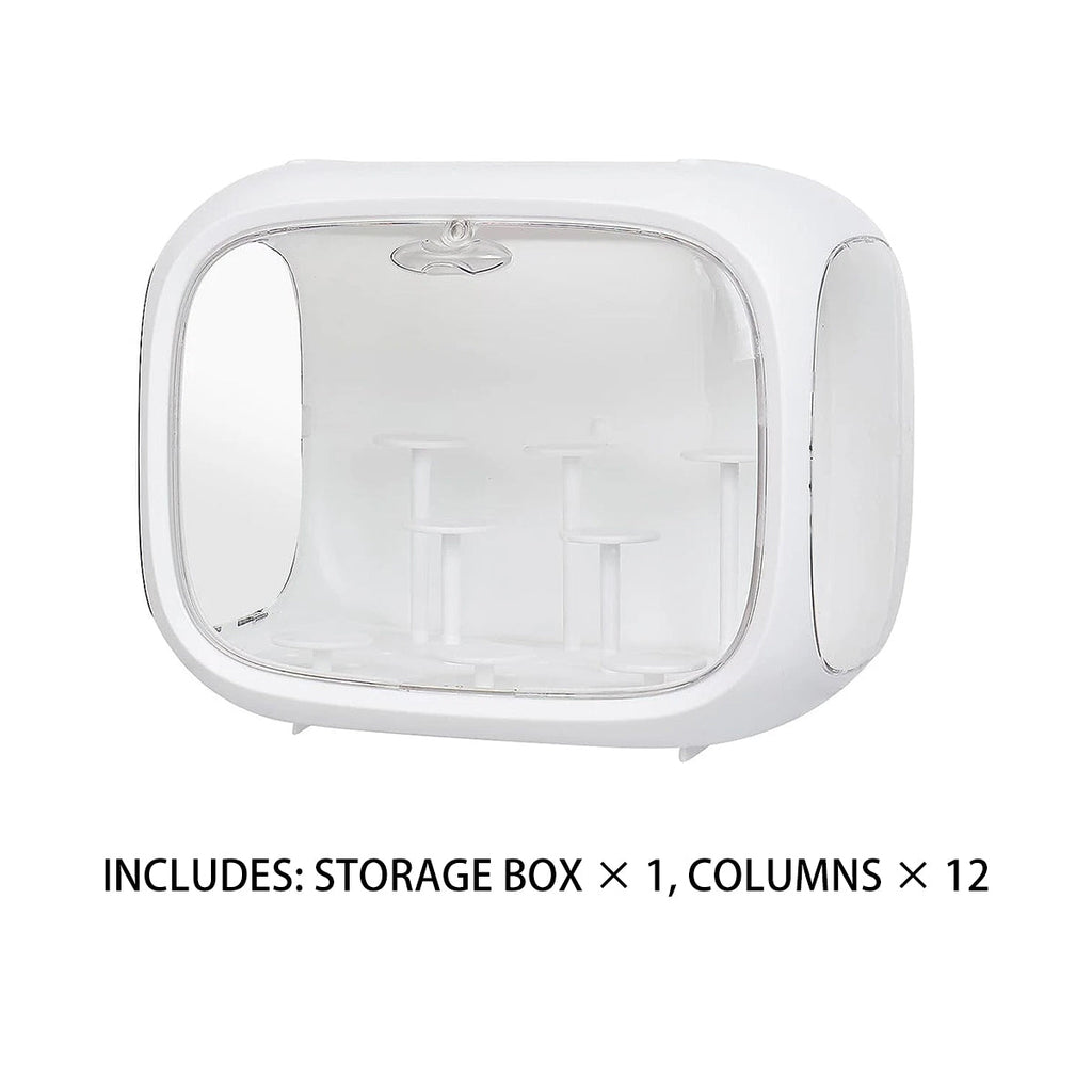 Capsule Display Storage Box Two Whites Set | StorageOZ