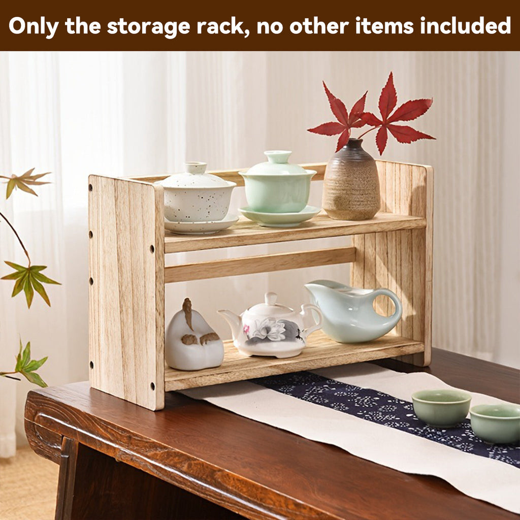 Solid Wood Book Stand Two Brown Tones Set | StorageOZ