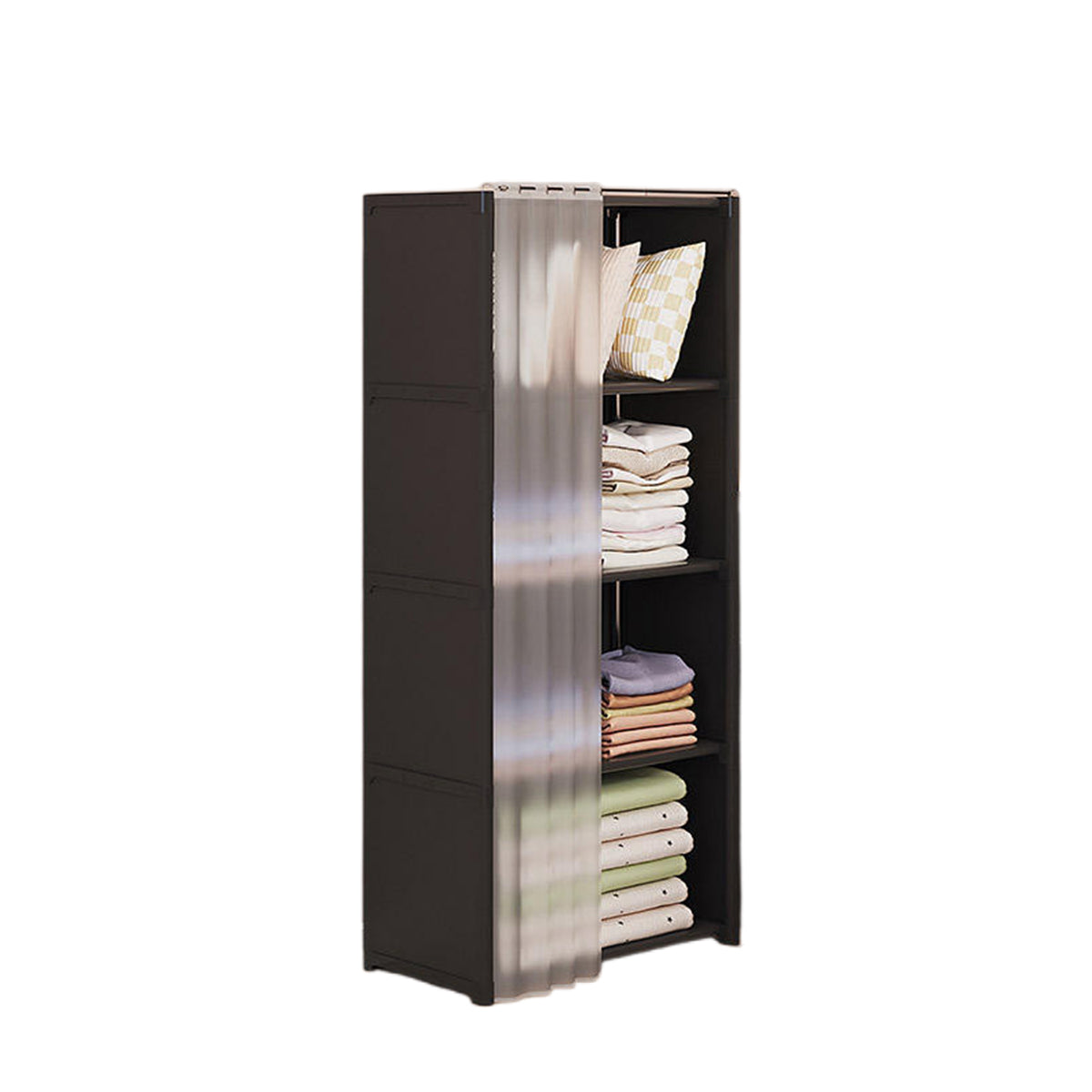 Curtained Modular Storage Shelf Four Layouts | StorageOZ