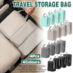 4 Pcs Travel Compression Bags Four Colours | StorageOZ