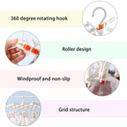 14 Clip Folding Drying Rack in Three Colours | StorageOZ