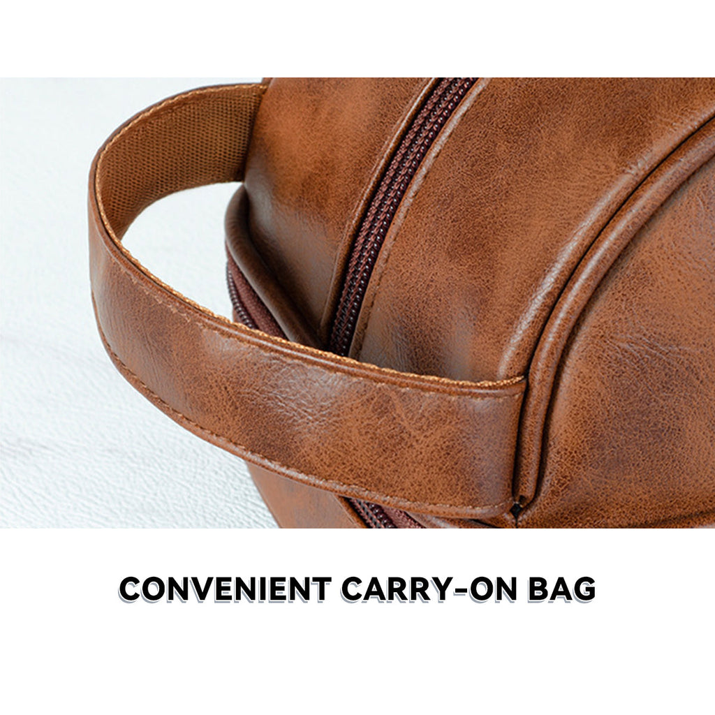 Vintage PU Toiletry Wash Bag Two Colours | StorageOZ