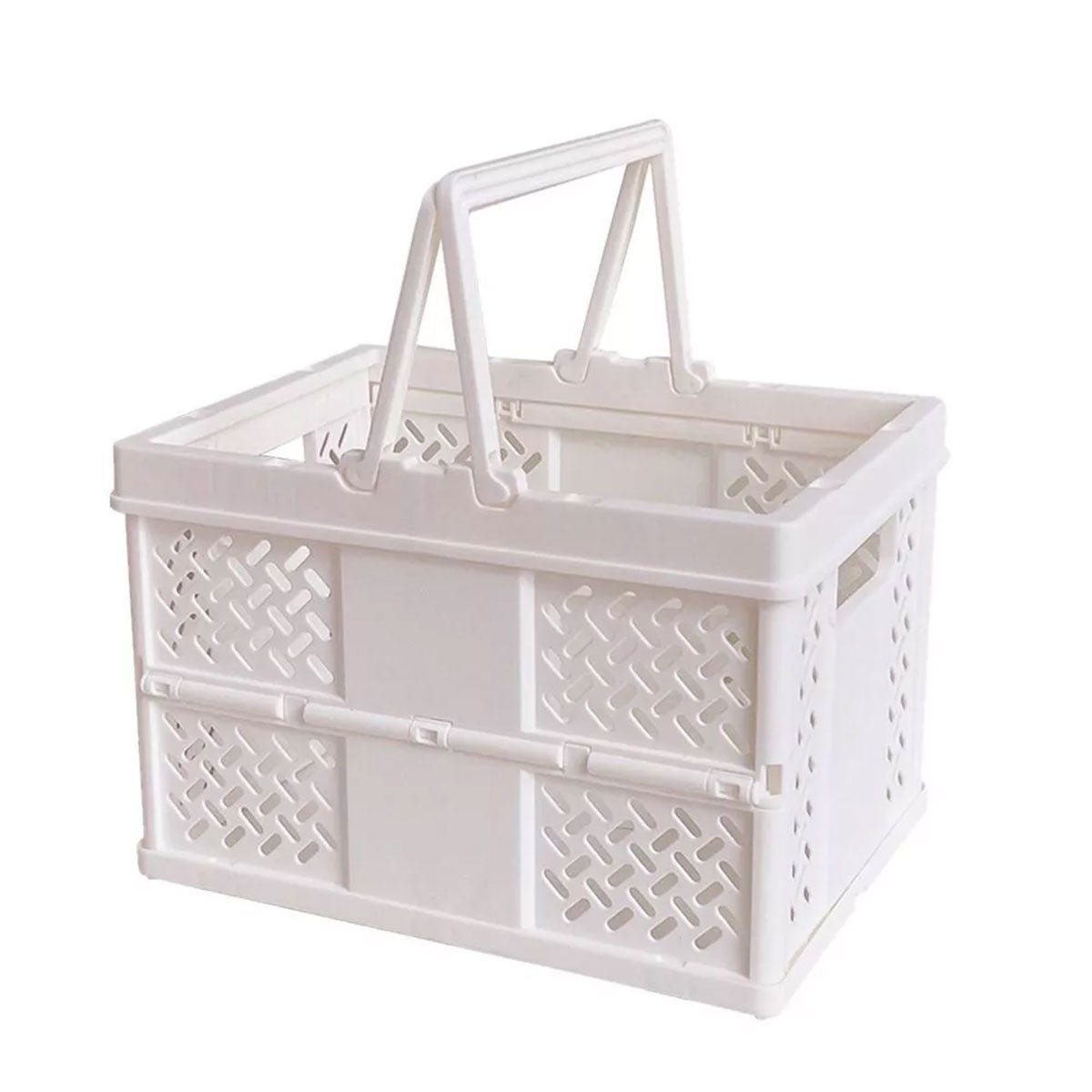 Foldable Plastic Storage Basket Four Colours | StorageOZ