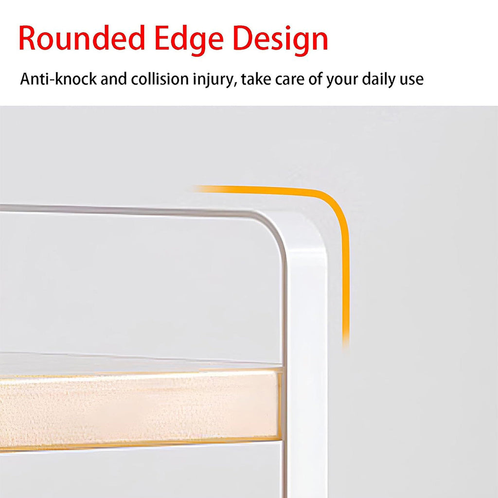 Desktop 2 Tier Storage Shelf Black or White 50cm