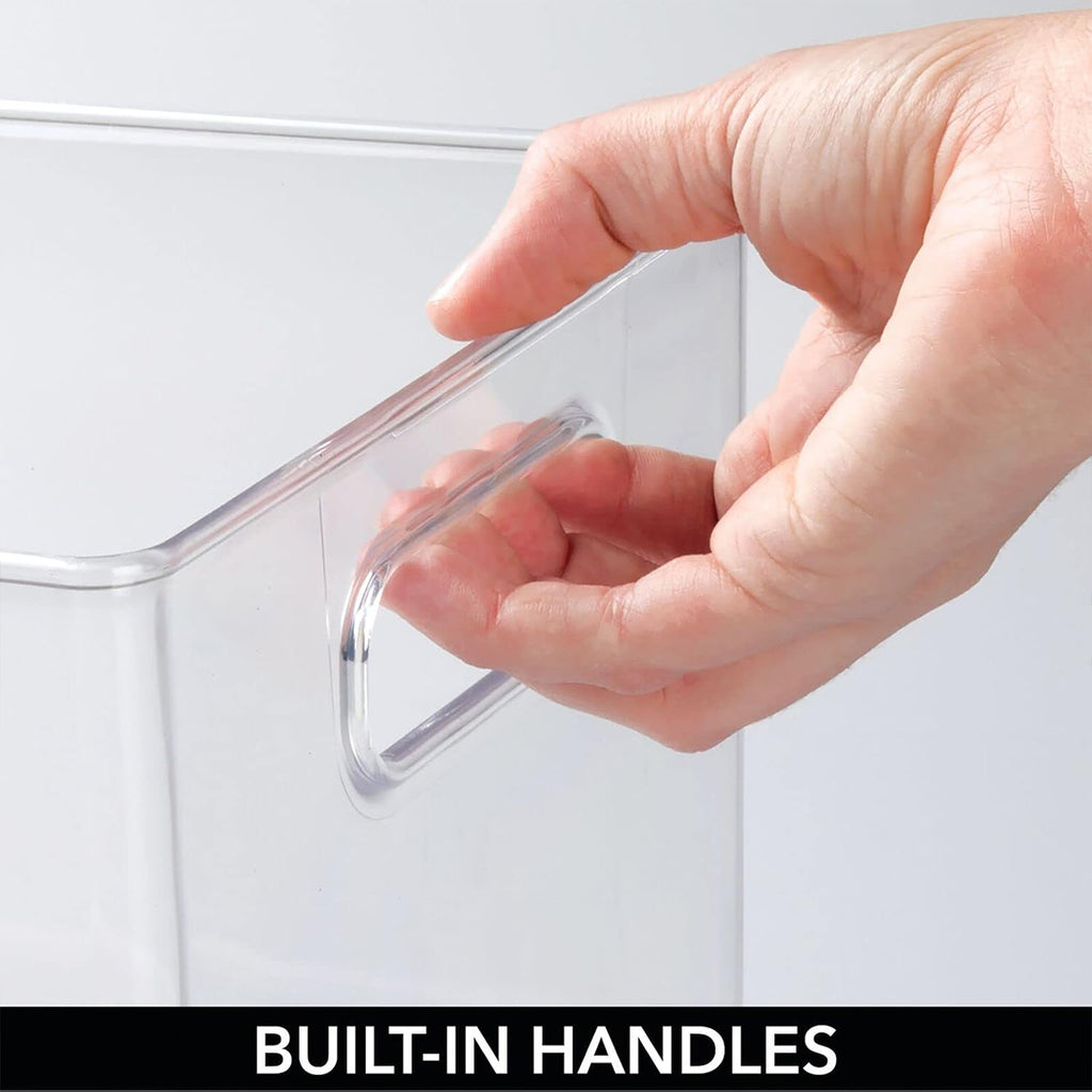 5 Pcs Clear Storage Boxes Two Sizes Rack | StorageOZ