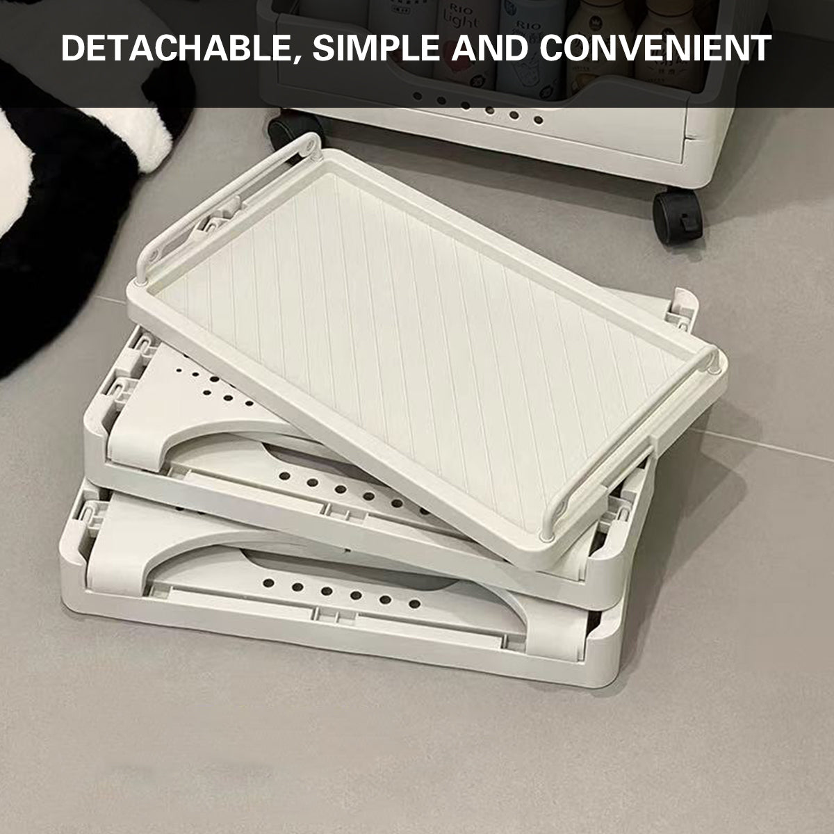 3 Tier Storage Carts Two Colours Organiser | StorageOZ