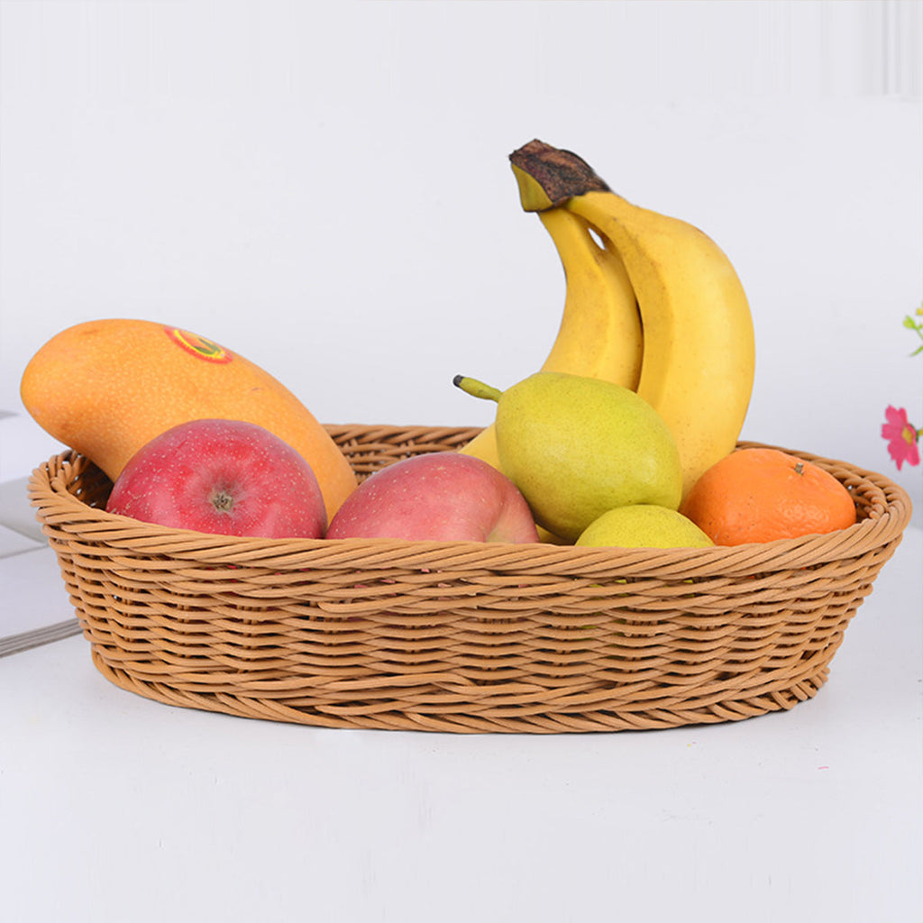 Rattan Style Fruit Basket in Two Sizes Set | StorageOZ