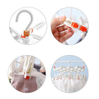 14 Clip Folding Drying Rack in Three Colours | StorageOZ