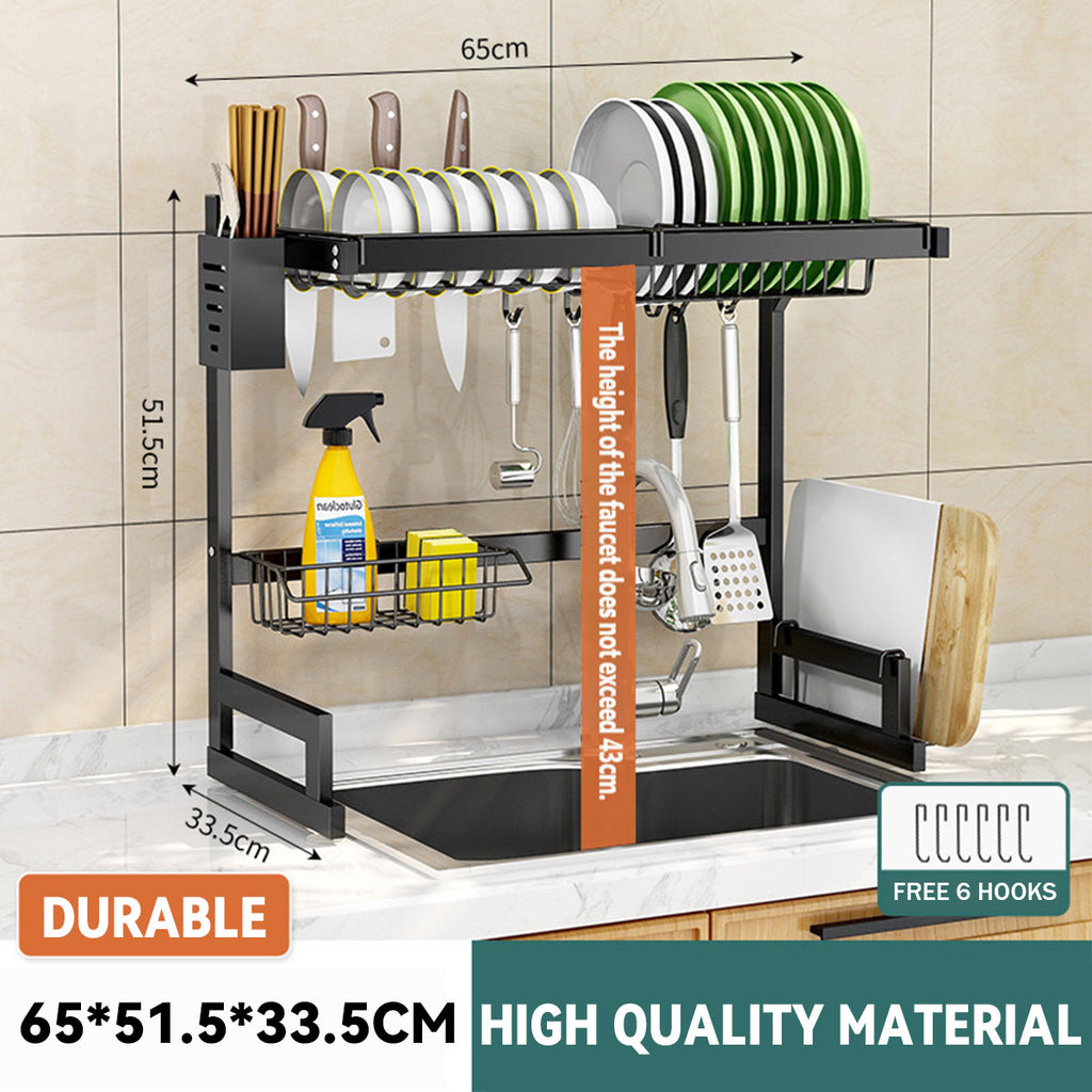 Over Sink Drain Rack Two Lengths Organiser | StorageOZ