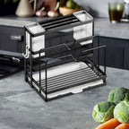 Carbon Steel Knife Rest Two Colours Rack | StorageOZ