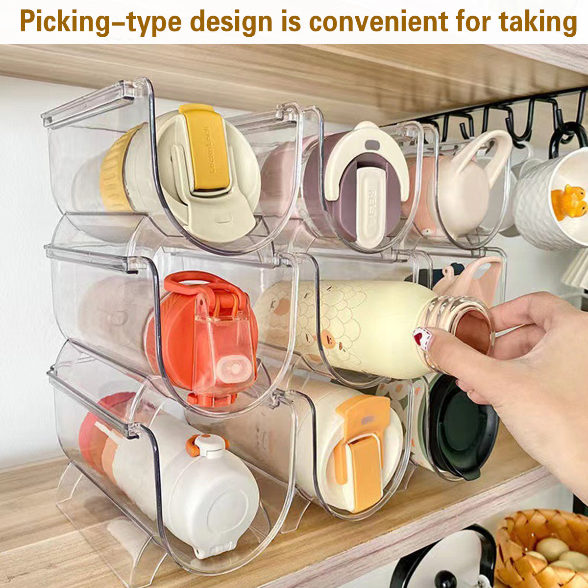 Clear Cup Storage Racks Two Layouts Rack | StorageOZ