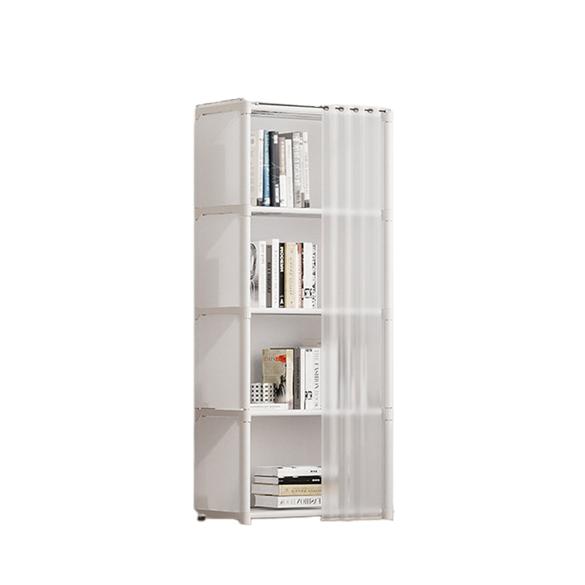 Curtained Modular Storage Shelf Four Layouts | StorageOZ