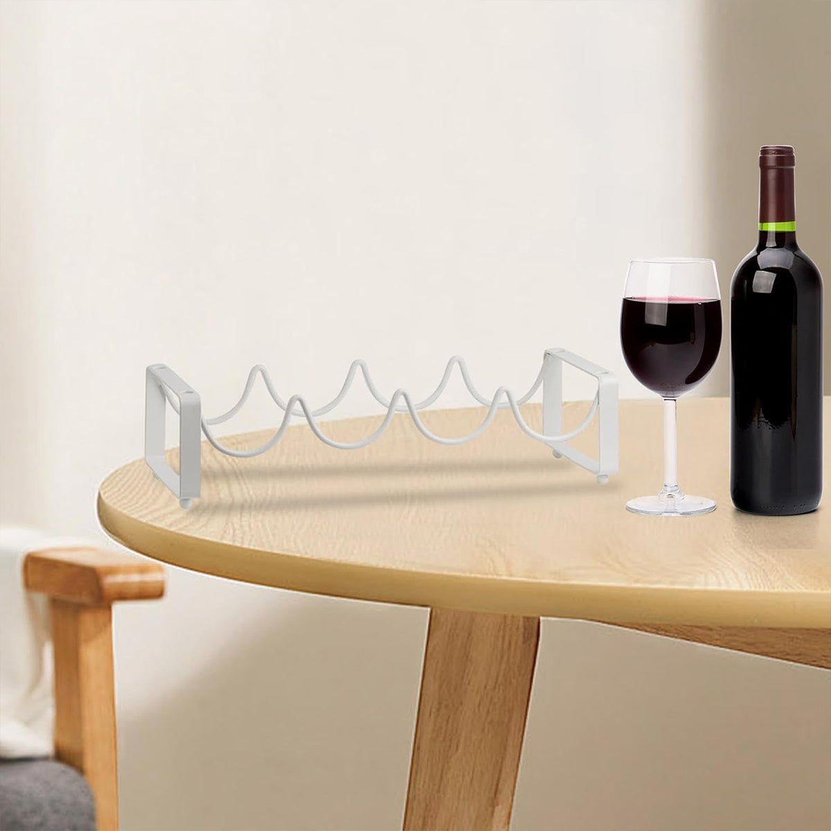 5 Bottle Iron Wine Rack Two Colours Rack | StorageOZ