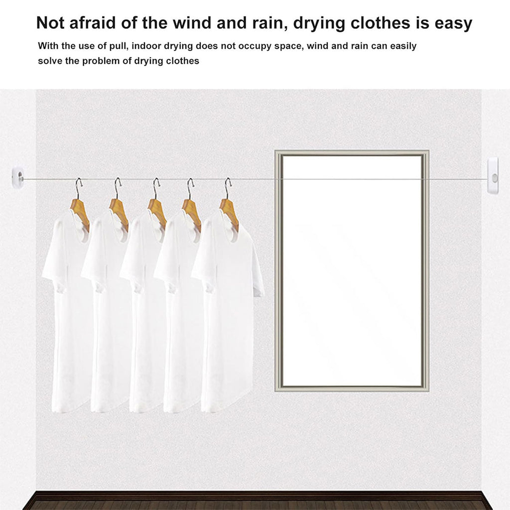 Retractable Wall Clothesline 4.3m Two Colours | StorageOZ