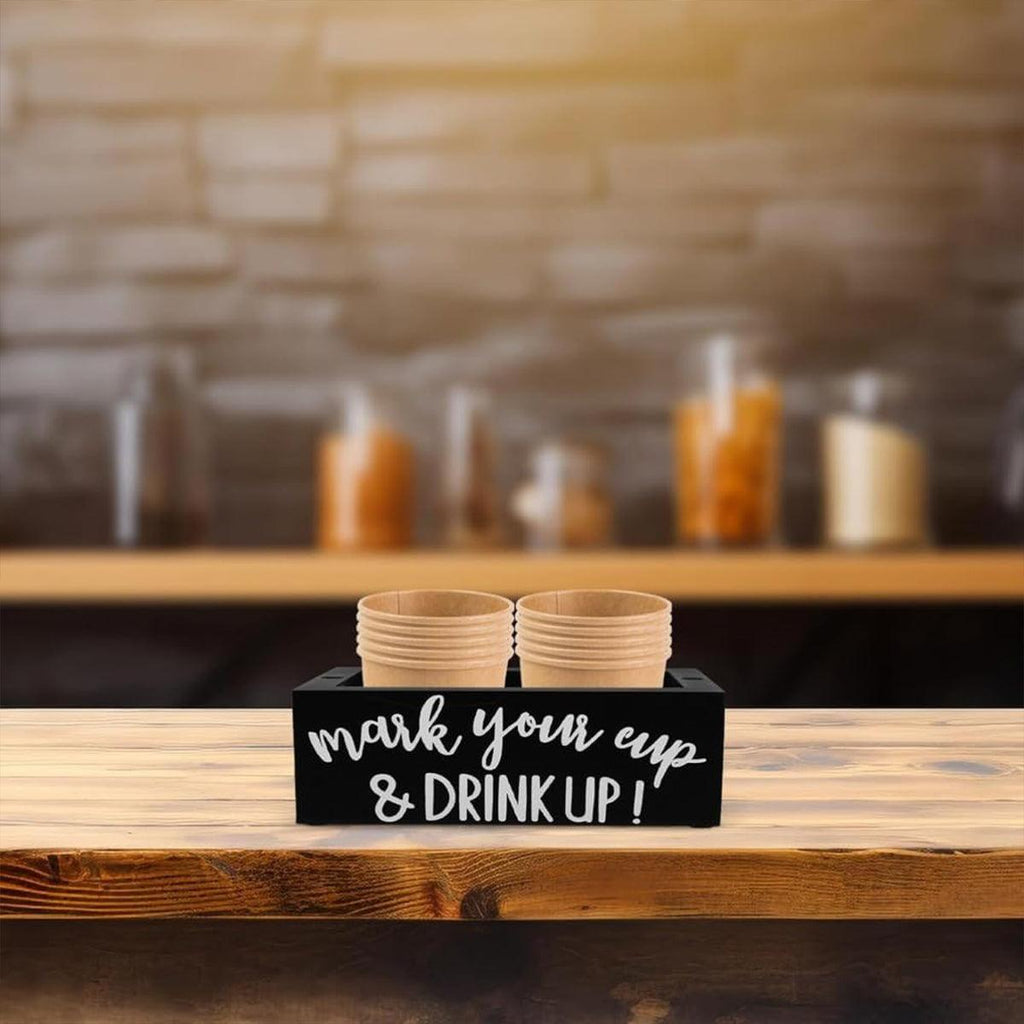 Pine Wood Cup Holder Square or Rectangle | StorageOZ