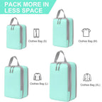 4 Pcs Travel Compression Bags Four Colours | StorageOZ