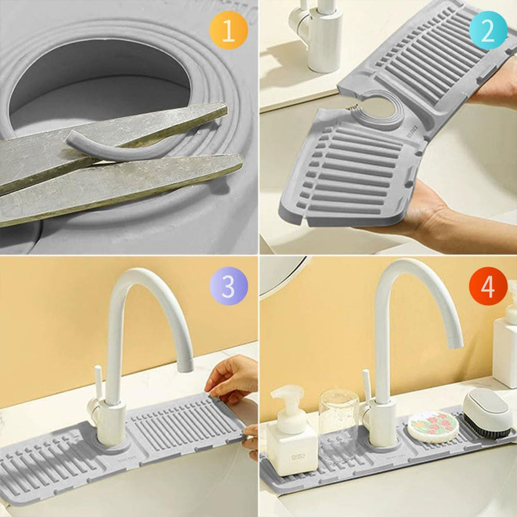 Silicone Sink Splash Guard Mat Three Colours | StorageOZ