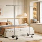 Rolling Chrome Clothes Drying Rack Organiser | StorageOZ