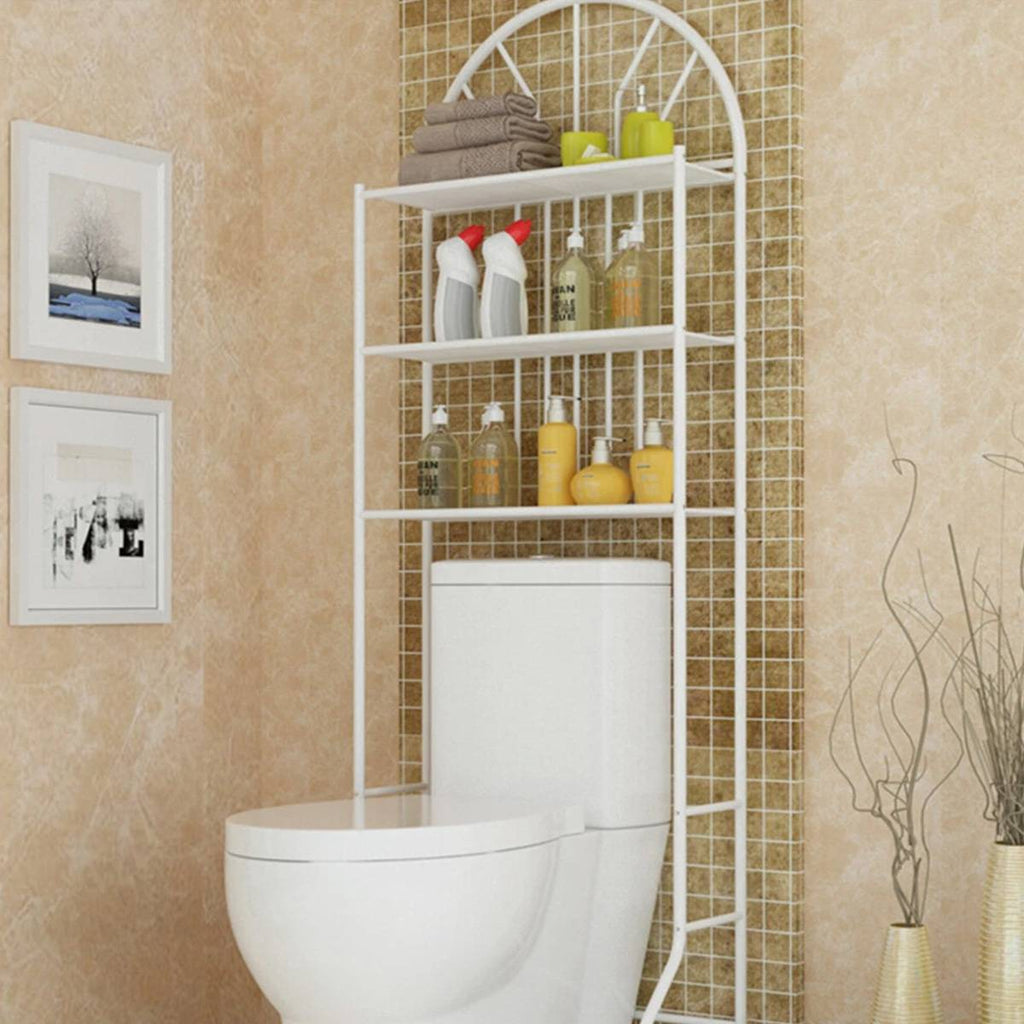 3 Tier Over Toilet Floor Storage Shelf Set | StorageOZ
