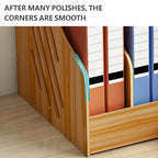 Wooden Desktop File Rack Two Finishes Set | StorageOZ