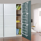 Over Door 12 Tier Shoe Rack White 181cm Tall
