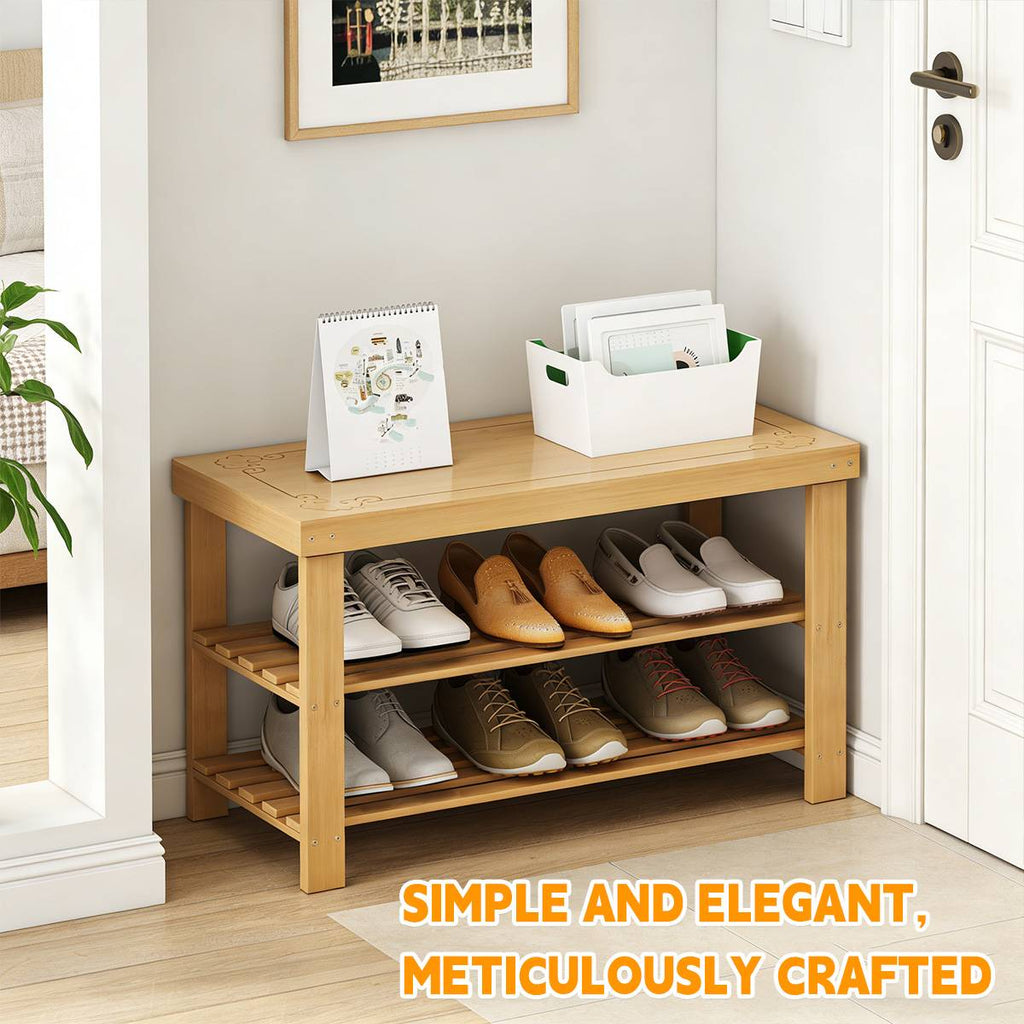 69cm Shoe Stool Entry Storage Organiser Set | StorageOZ