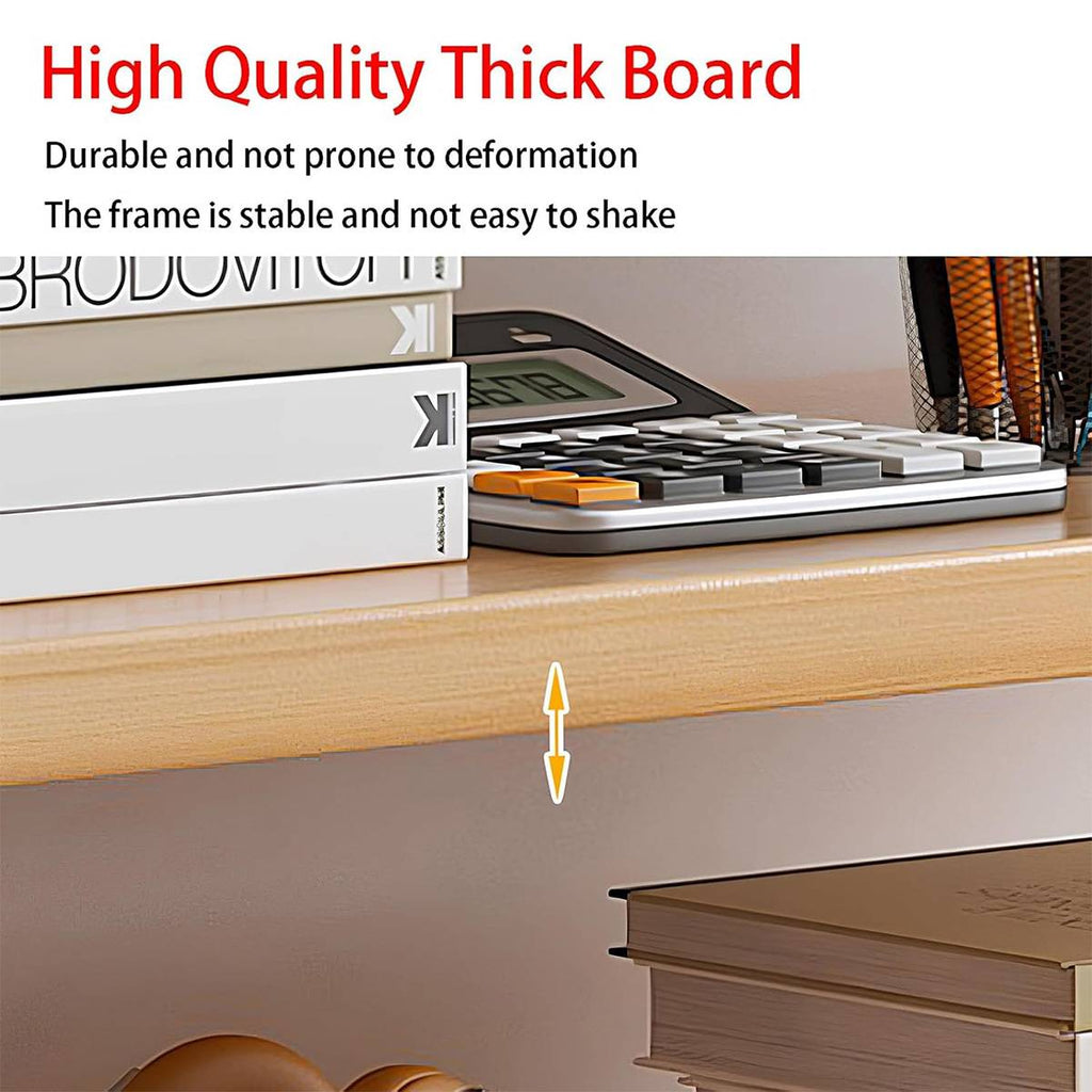 Desktop 2 Tier Storage Shelf Black or White 50cm