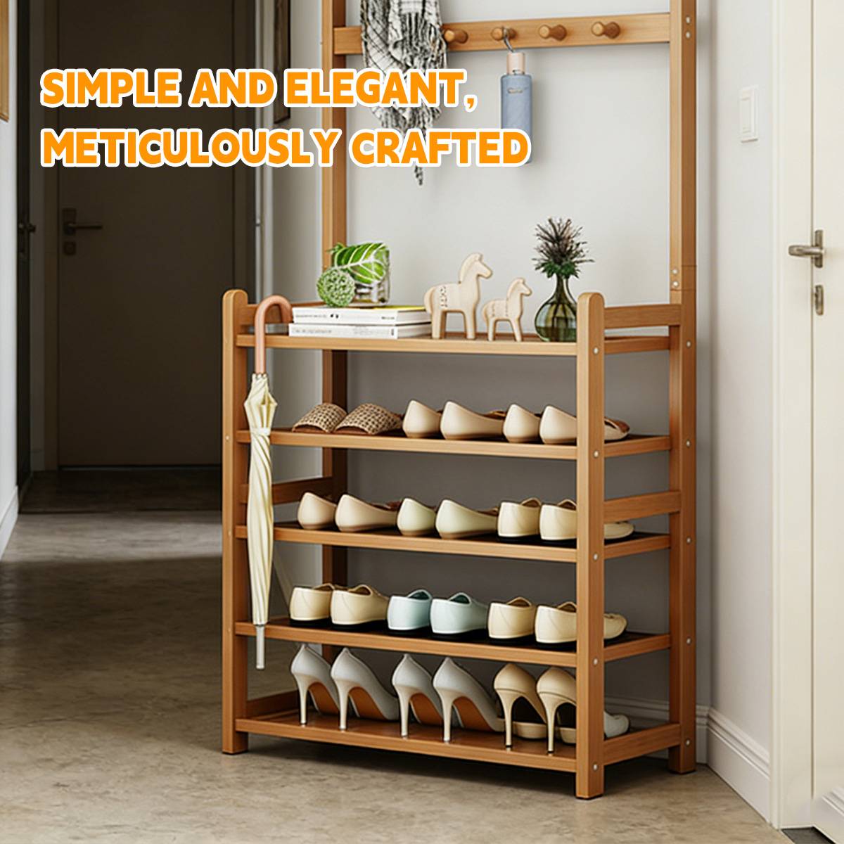 70cm Shoe Rack Entry Storage Organiser Set | StorageOZ