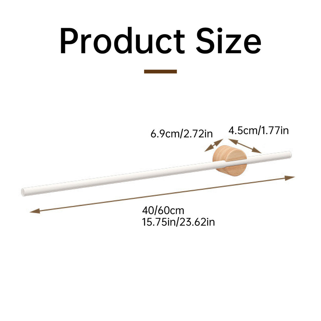 White Extendable Towel Rail Two Lengths Set | StorageOZ
