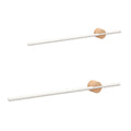 White Extendable Towel Rail Two Lengths Set | StorageOZ