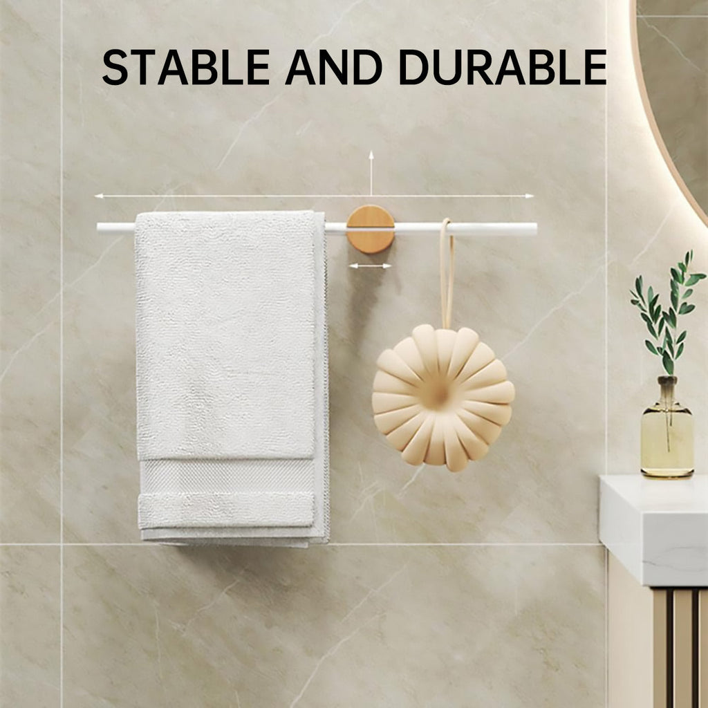 White Extendable Towel Rail Two Lengths Set | StorageOZ