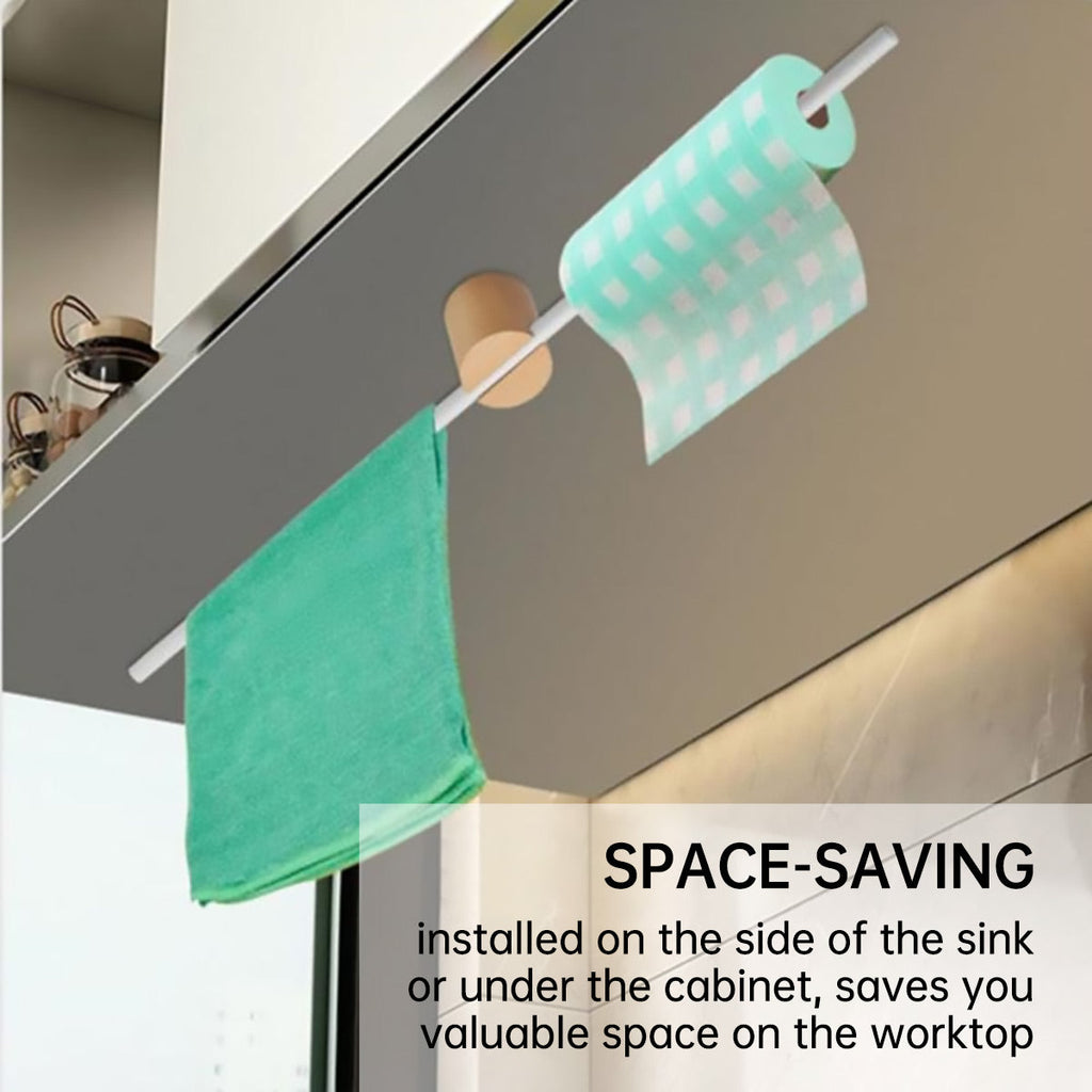 White Extendable Towel Rail Two Lengths Set | StorageOZ