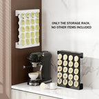Wall Coffee Capsule Rack Two Colours Set | StorageOZ