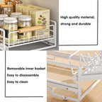 Pull Out Kitchen Cabinet Rack Two Colours | StorageOZ