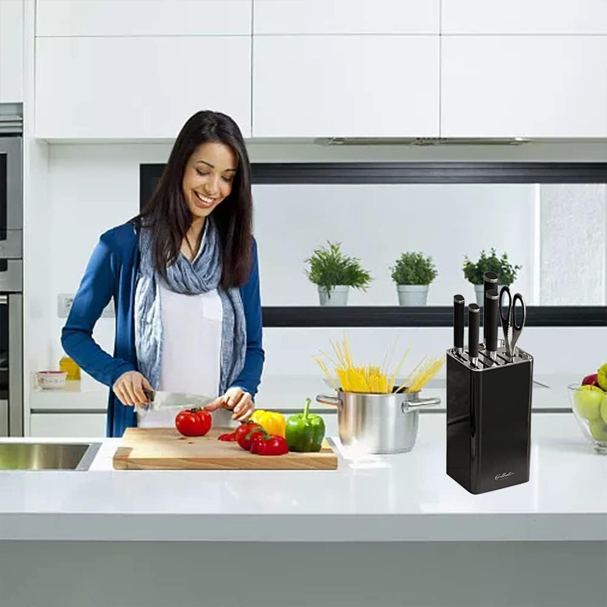 Kitchen Knife Scissors Storage Rack Two Colours | StorageOZ