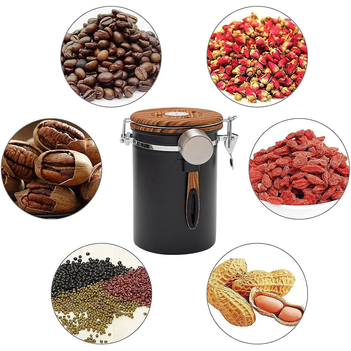 Coffee Canisters Two Sizes Kitchen Organiser | StorageOZ