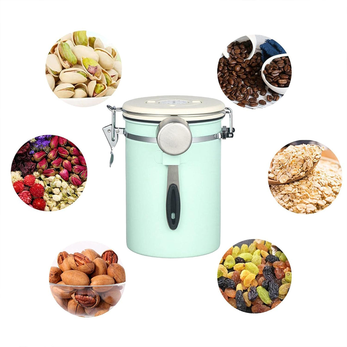 Sealed Jars Two Colours Kitchen Organiser | StorageOZ