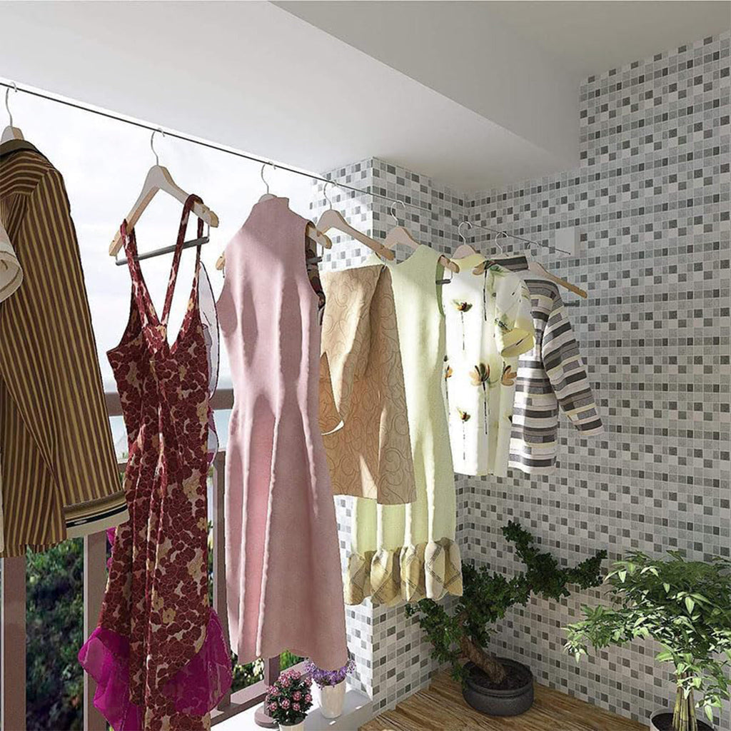 Retractable 4.2m Clothesline Two Colours | StorageOZ