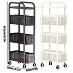 Pull Out Narrow Storage Cart Two Colours | StorageOZ