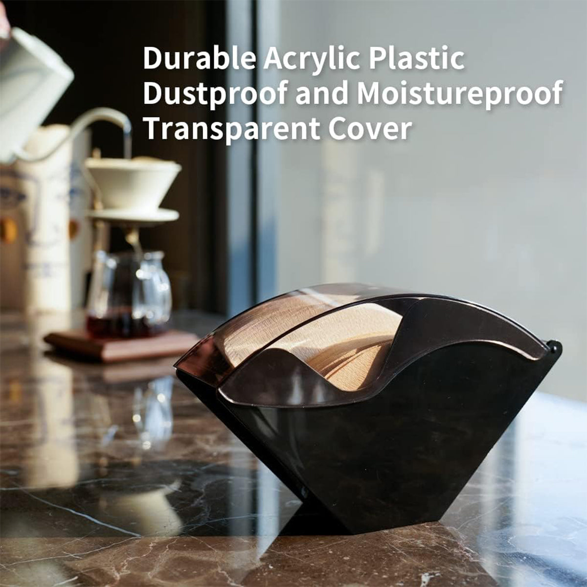 Acrylic Coffee Filter Box Two Colours Set | StorageOZ