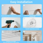 100cm Foldable Wall Drying Rack Two Colours | StorageOZ