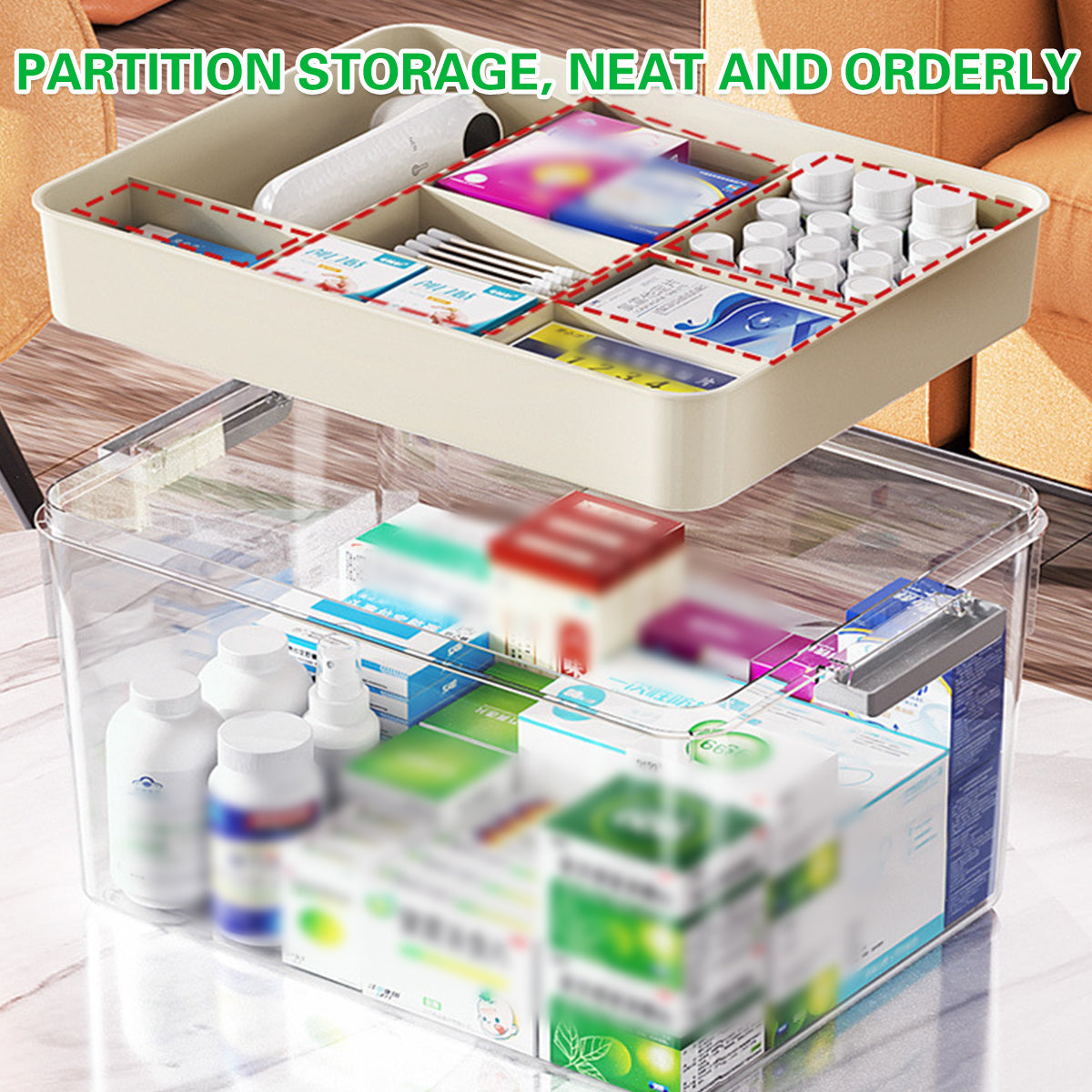27cm First Aid Organiser Four Colours Set | StorageOZ